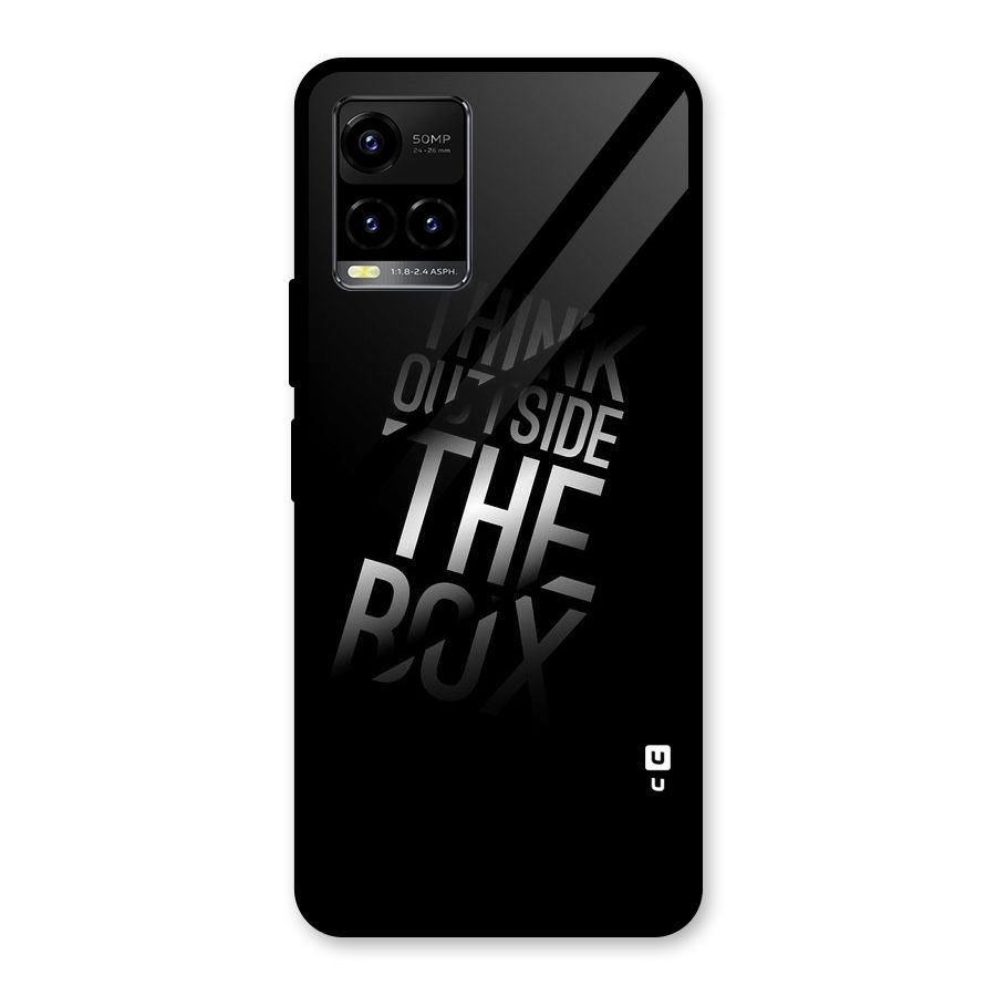 Think Outside The Box Glass Back Case for Vivo Y21T