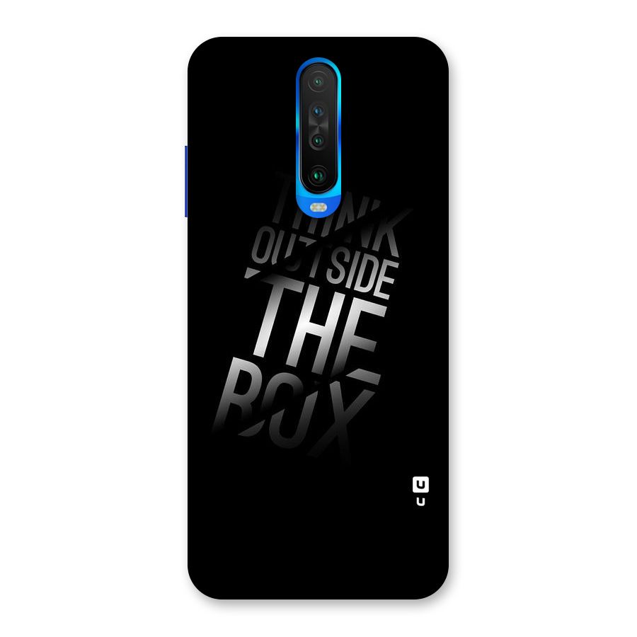Think Outside the Box Back Case for Poco X2