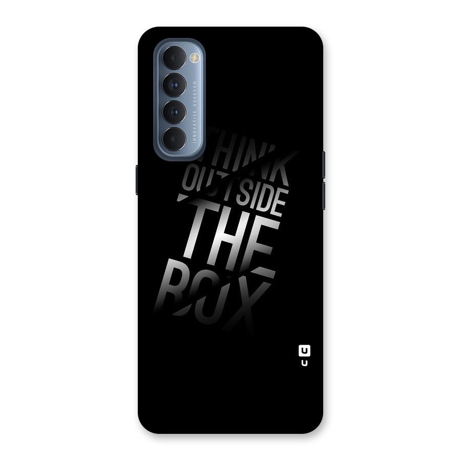 Think Outside the Box Back Case for Reno4 Pro