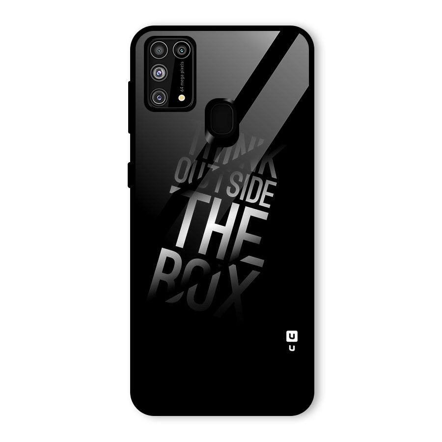 Think Outside the Box Glass Back Case for Galaxy F41
