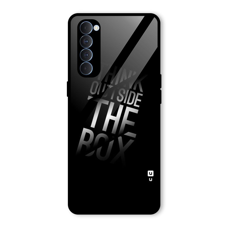 Think Outside the Box Glass Back Case for Oppo Reno4 Pro