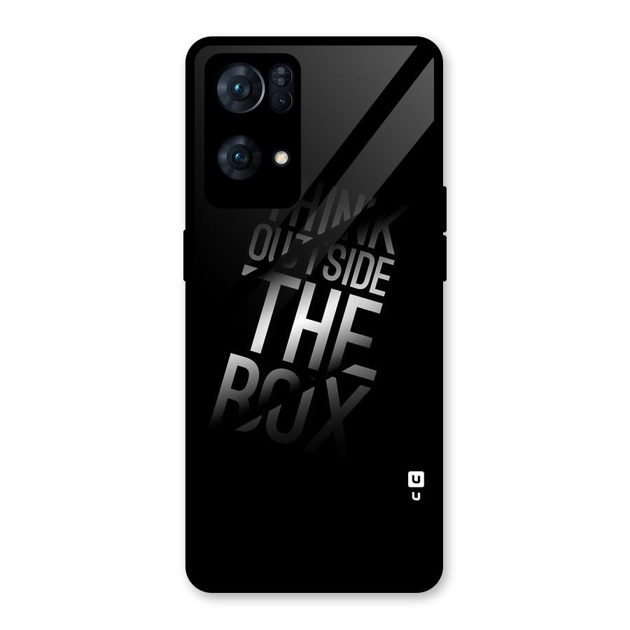 Think Outside the Box Glass Back Case for Oppo Reno7 Pro 5G