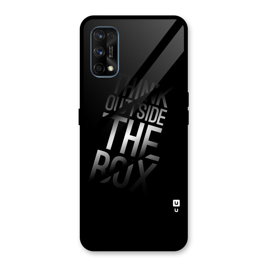 Think Outside the Box Glass Back Case for Realme 7 Pro