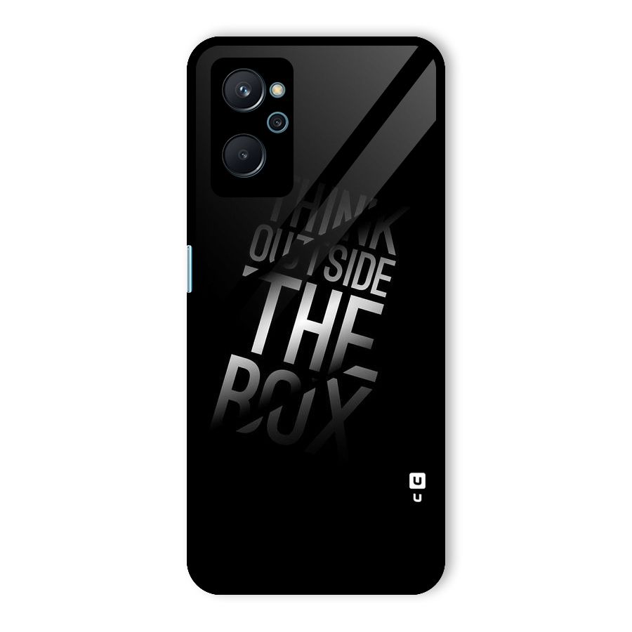 Think Outside the Box Glass Back Case for Realme 9i