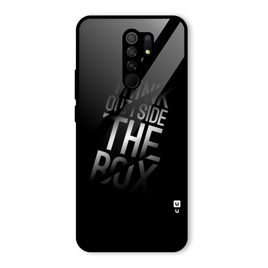 Think Outside the Box Glass Back Case for Redmi 9 Prime