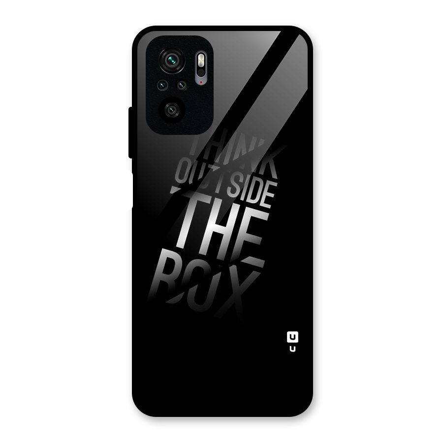 Think Outside the Box Glass Back Case for Redmi Note 10