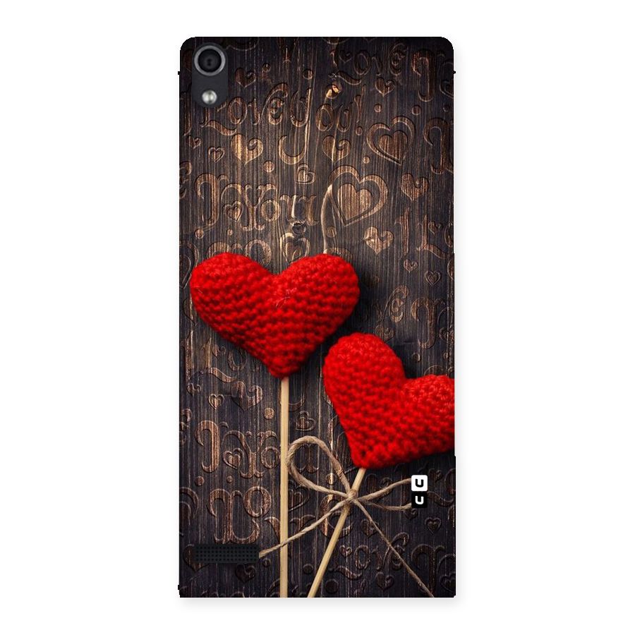 Thread Art Wooden Print Back Case for Ascend P6
