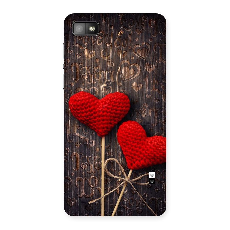 Thread Art Wooden Print Back Case for Blackberry Z10