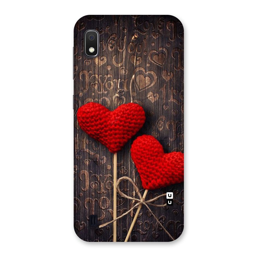Thread Art Wooden Print Back Case for Galaxy A10