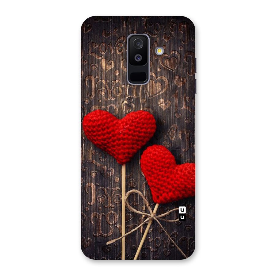 Thread Art Wooden Print Back Case for Galaxy A6 Plus