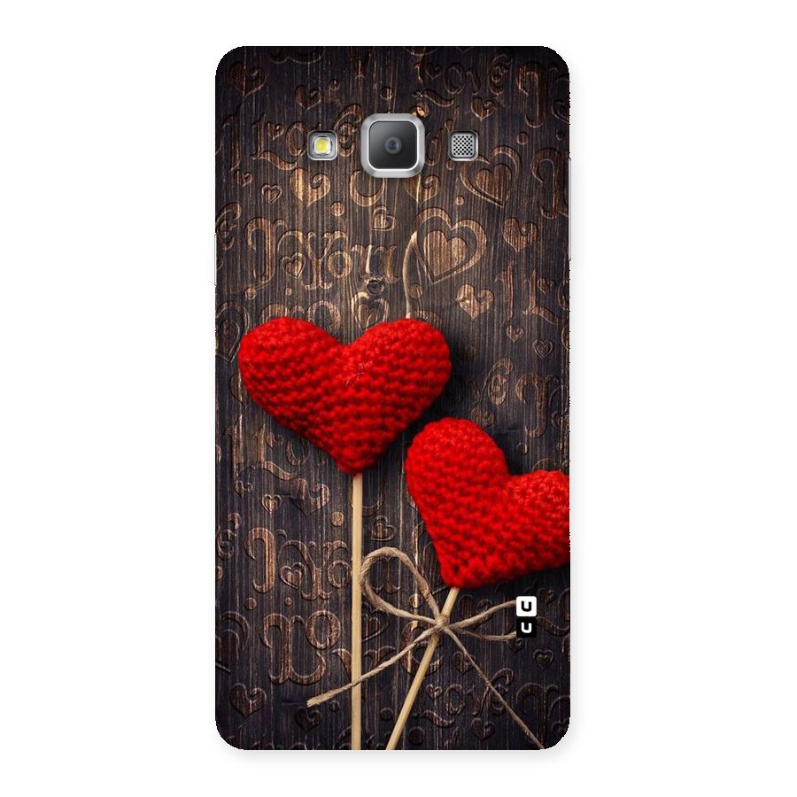 Thread Art Wooden Print Back Case for Galaxy A7