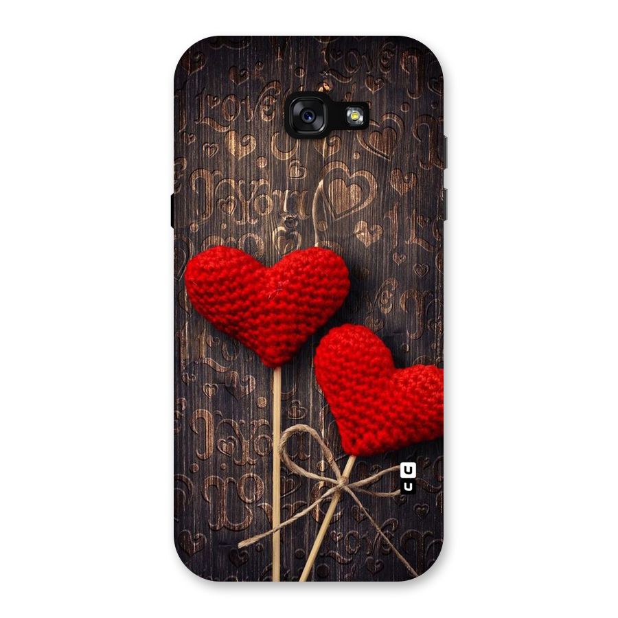 Thread Art Wooden Print Back Case for Galaxy A7 (2017)