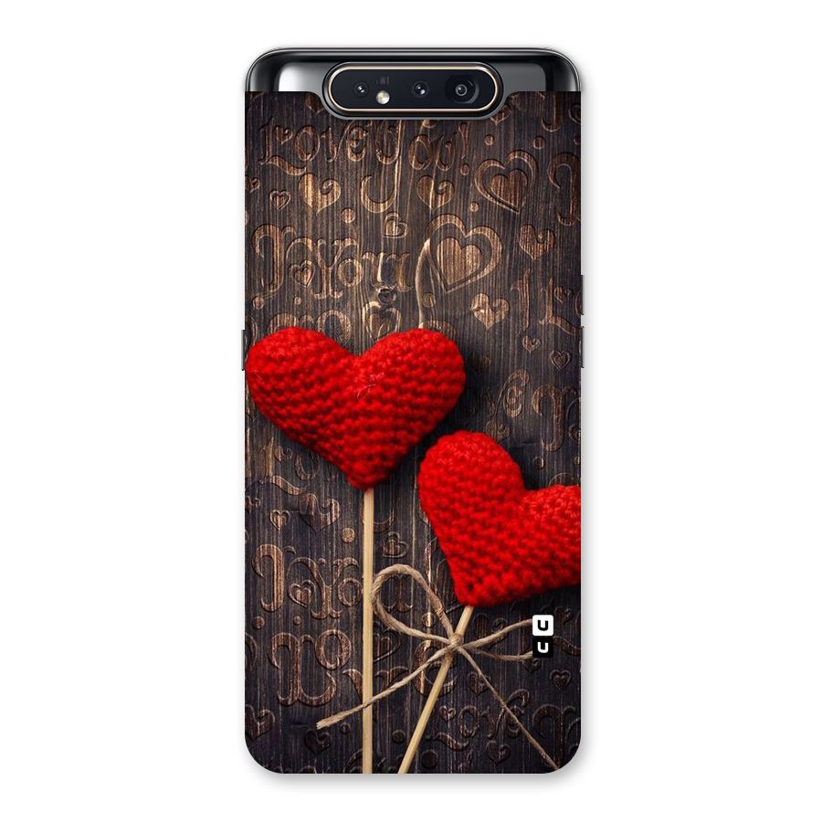 Thread Art Wooden Print Back Case for Galaxy A80