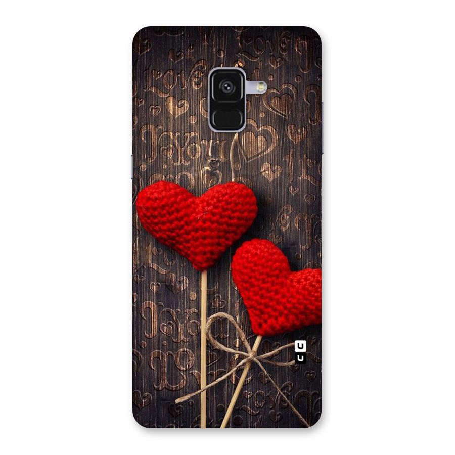 Thread Art Wooden Print Back Case for Galaxy A8 Plus