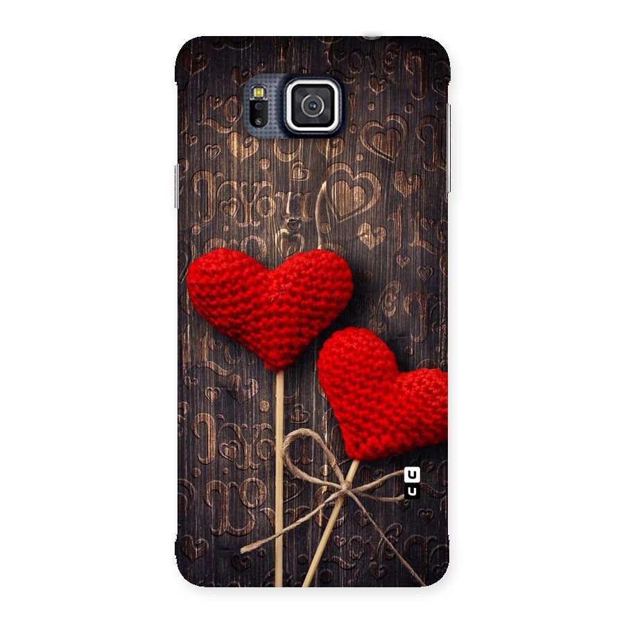 Thread Art Wooden Print Back Case for Galaxy Alpha
