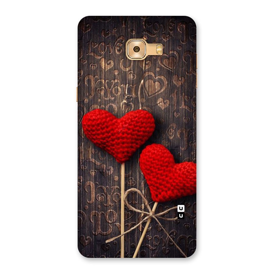 Thread Art Wooden Print Back Case for Galaxy C9 Pro