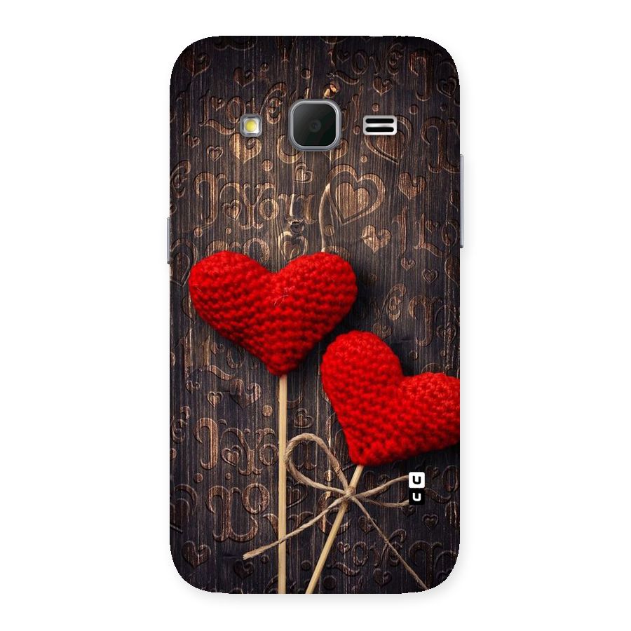 Thread Art Wooden Print Back Case for Galaxy Core Prime