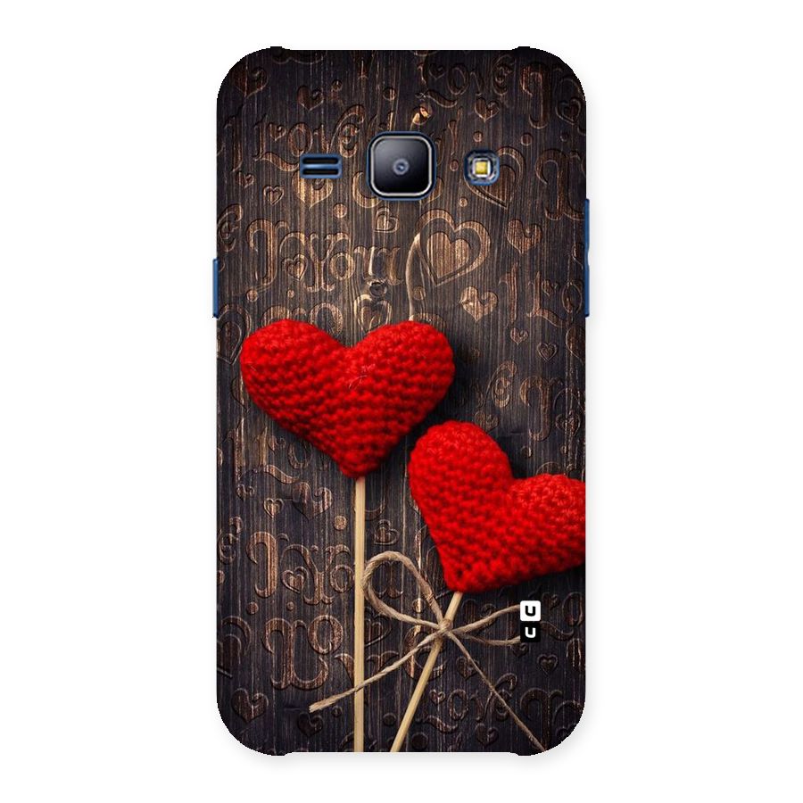Thread Art Wooden Print Back Case for Galaxy J1