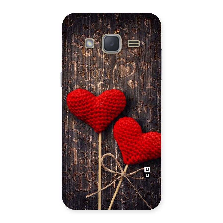 Thread Art Wooden Print Back Case for Galaxy J2