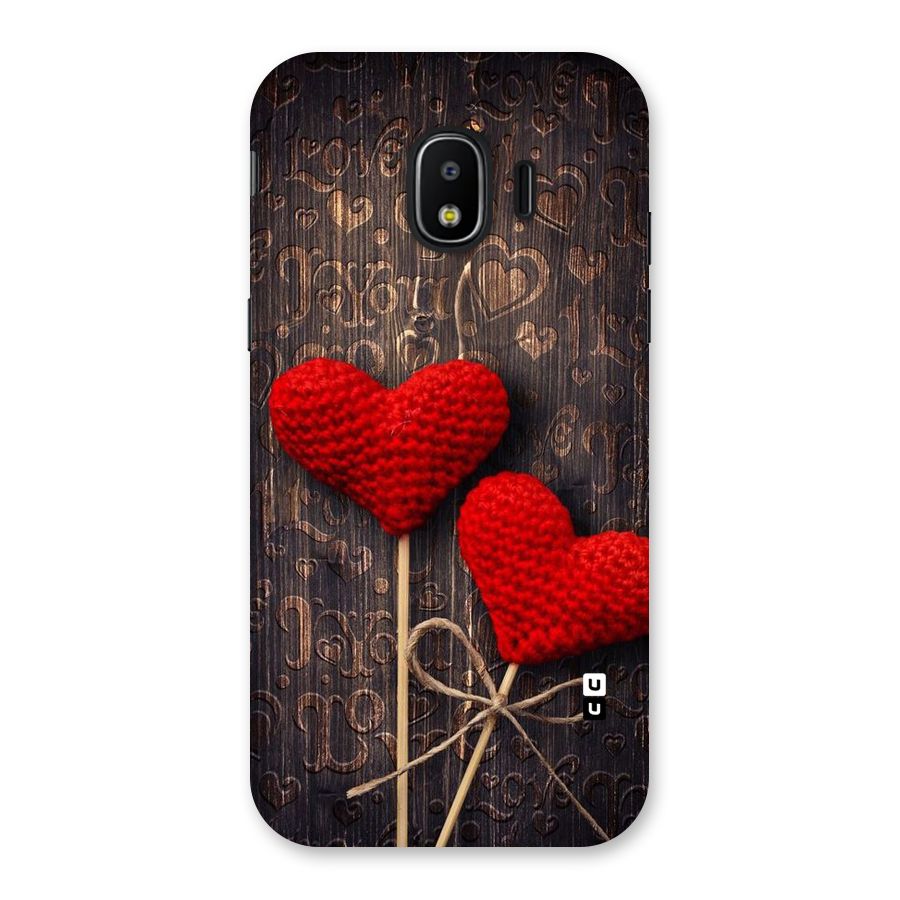 Thread Art Wooden Print Back Case for Galaxy J2 Pro 2018