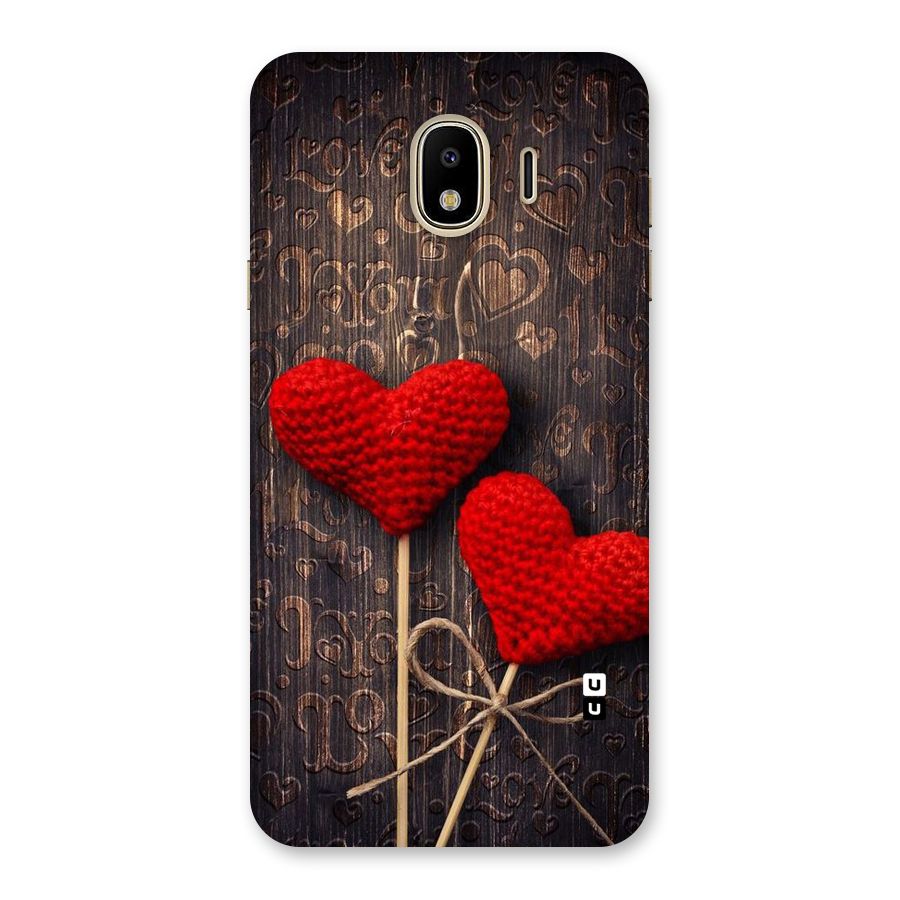 Thread Art Wooden Print Back Case for Galaxy J4