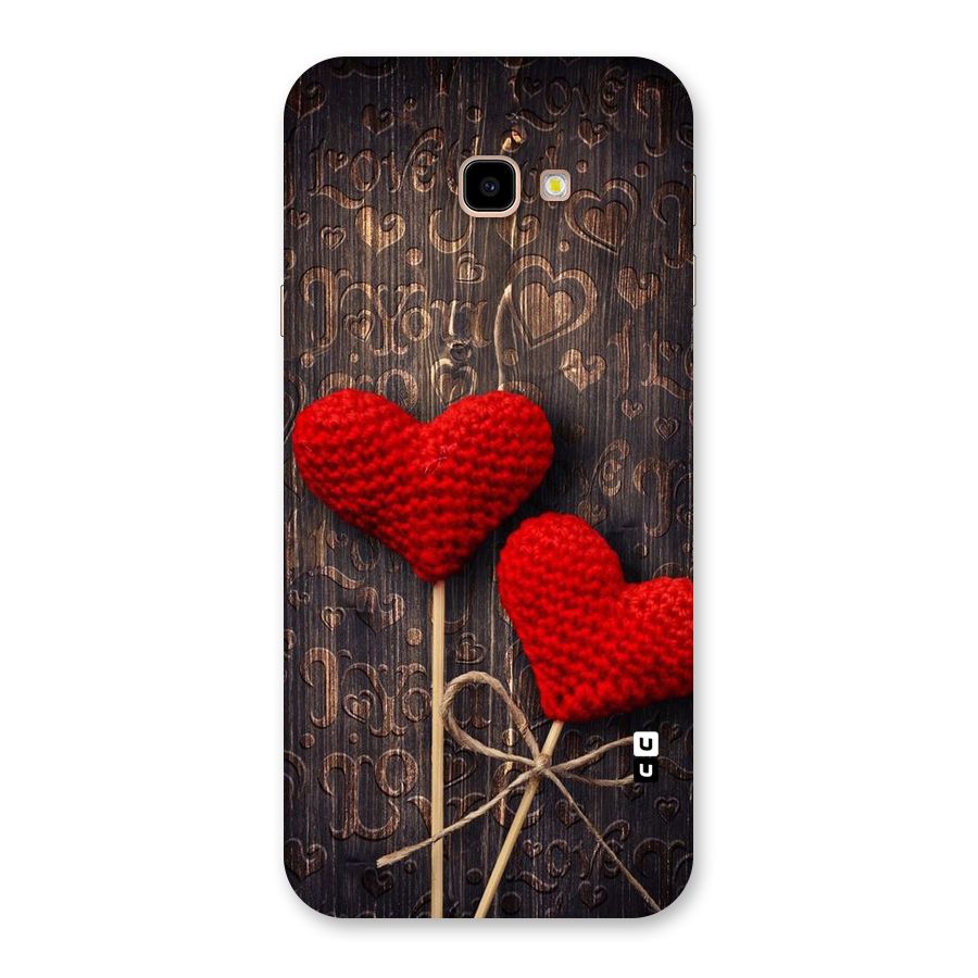 Thread Art Wooden Print Back Case for Galaxy J4 Plus
