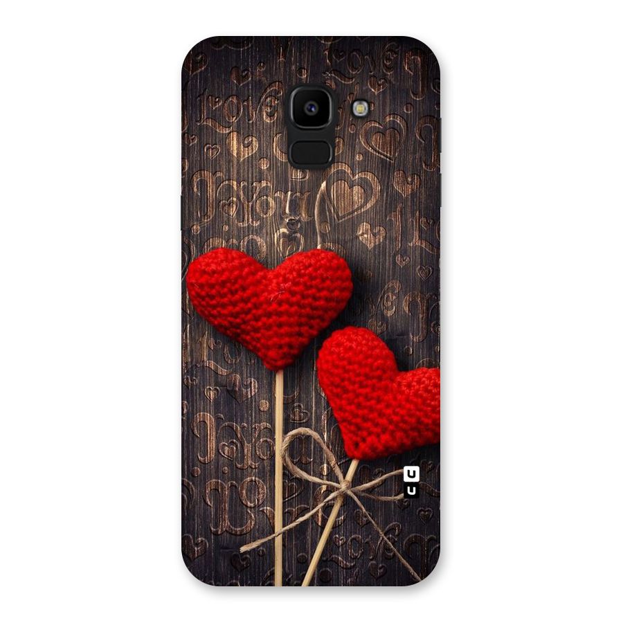 Thread Art Wooden Print Back Case for Galaxy J6