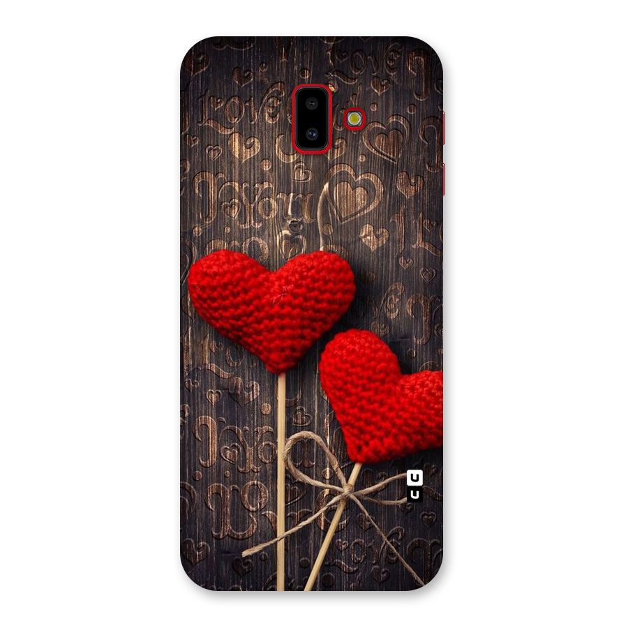 Thread Art Wooden Print Back Case for Galaxy J6 Plus