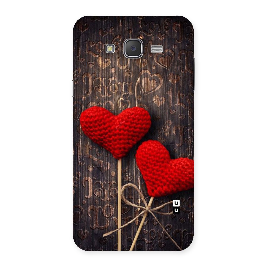 Thread Art Wooden Print Back Case for Galaxy J7
