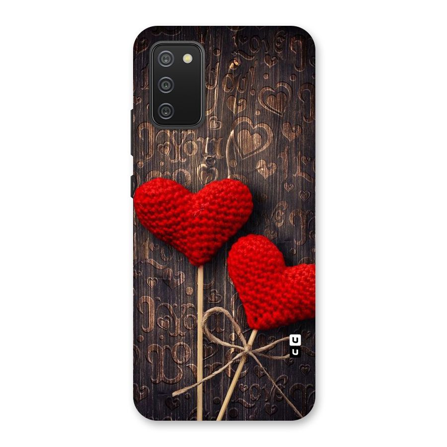 Thread Art Wooden Print Back Case for Galaxy M02s