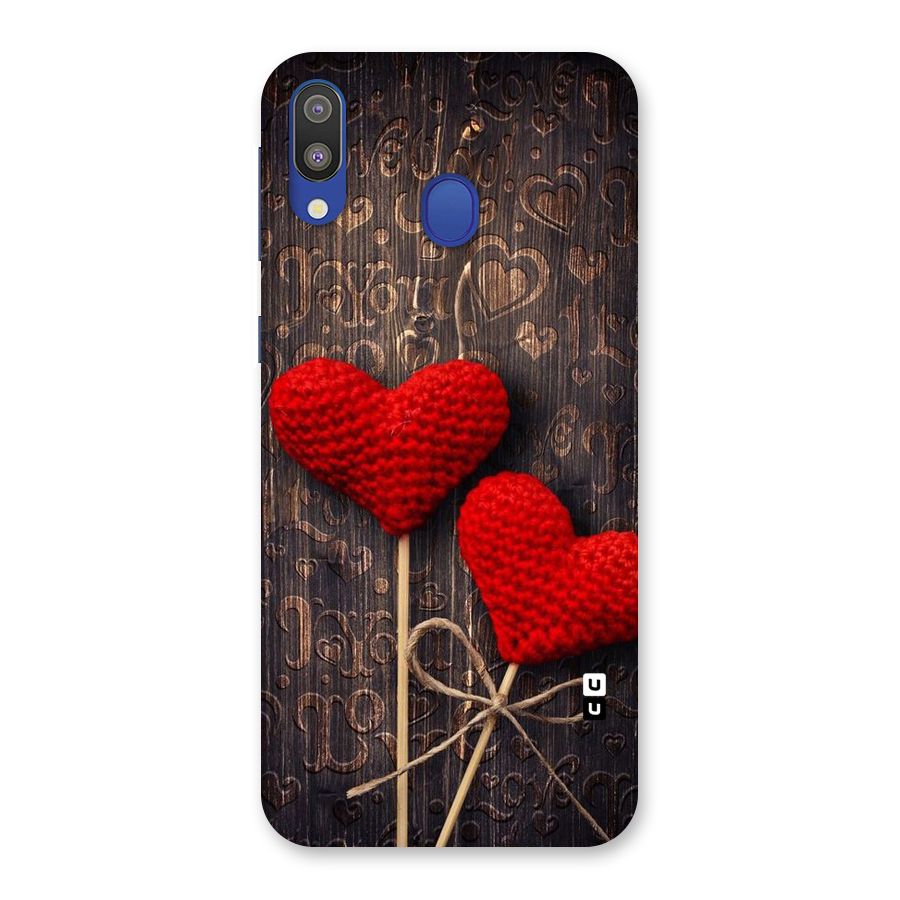 Thread Art Wooden Print Back Case for Galaxy M20