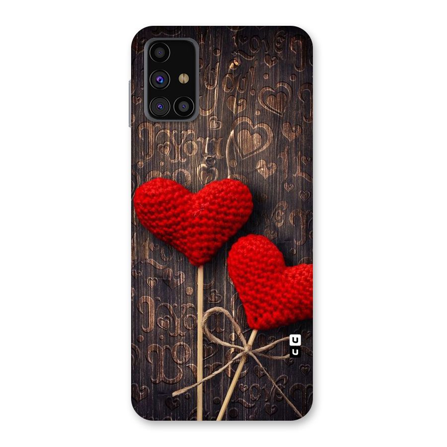 Thread Art Wooden Print Back Case for Galaxy M31s