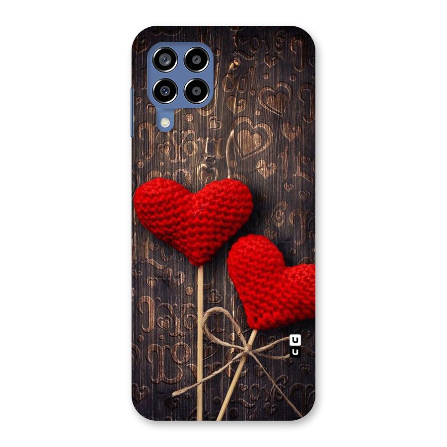Thread Art Wooden Print Back Case for Galaxy M53 5G