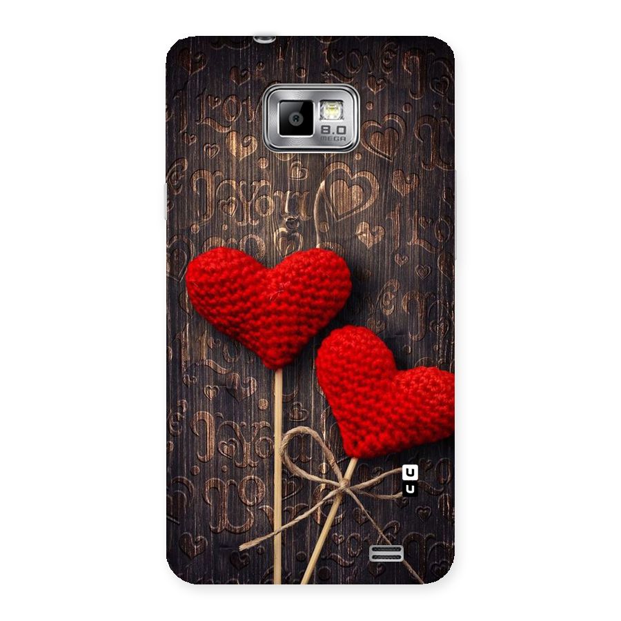 Thread Art Wooden Print Back Case for Galaxy S2
