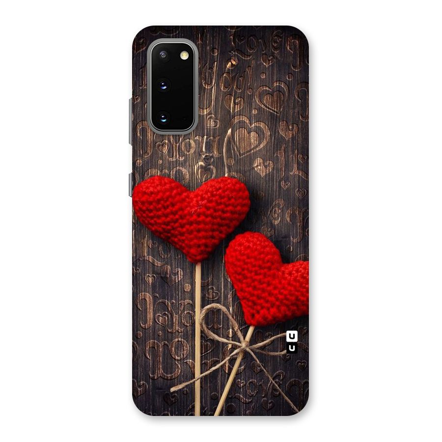 Thread Art Wooden Print Back Case for Galaxy S20