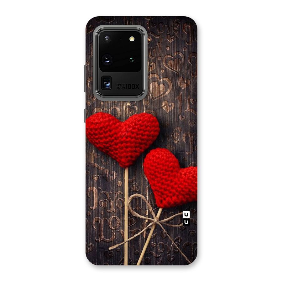 Thread Art Wooden Print Back Case for Galaxy S20 Ultra