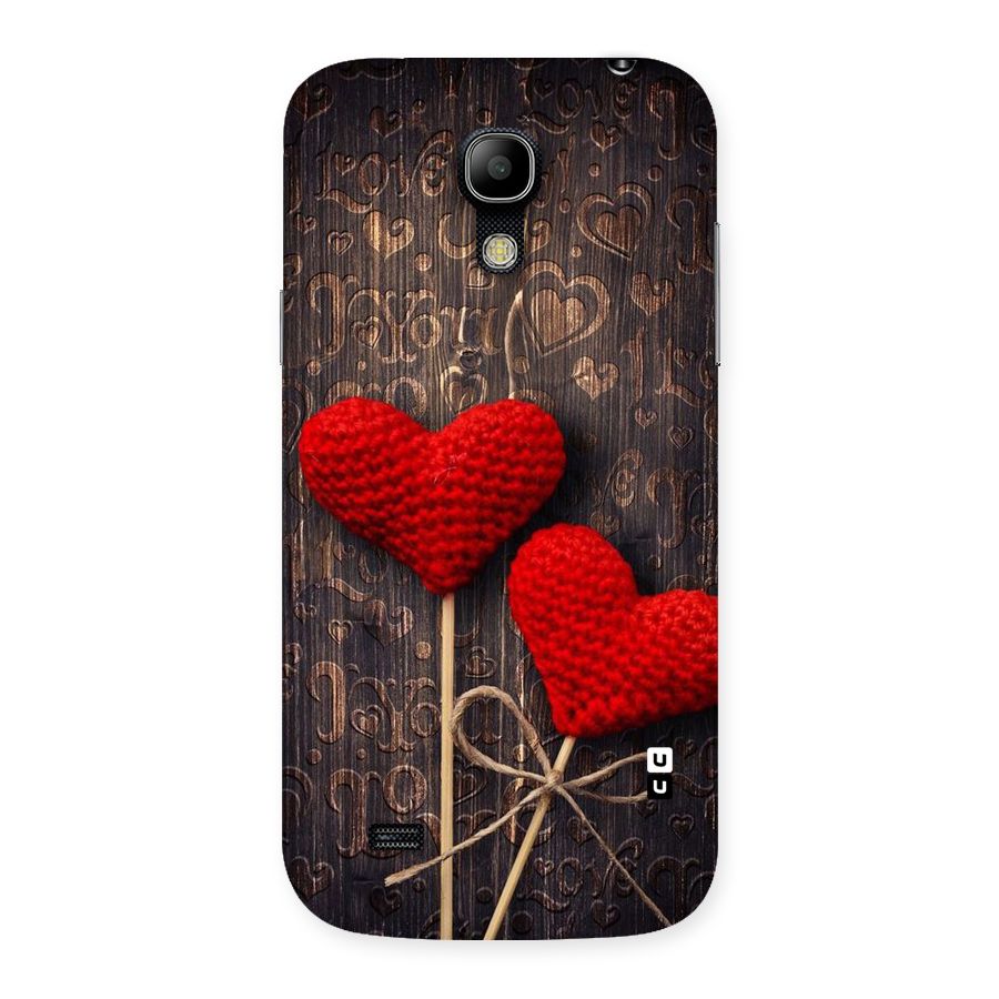 Thread Art Wooden Print Back Case for Galaxy S4 Mini