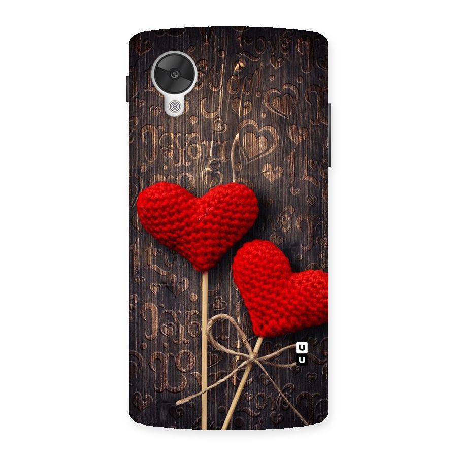 Thread Art Wooden Print Back Case for Google Nexsus 5