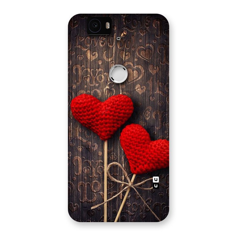 Thread Art Wooden Print Back Case for Google Nexus-6P