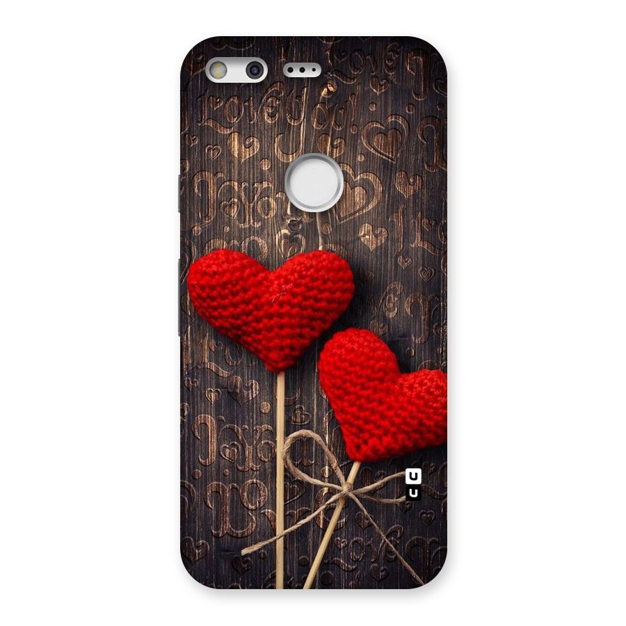 Thread Art Wooden Print Back Case for Google Pixel