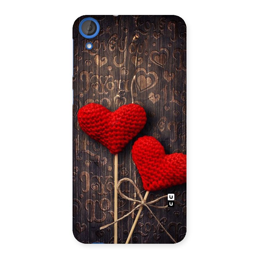 Thread Art Wooden Print Back Case for HTC Desire 820