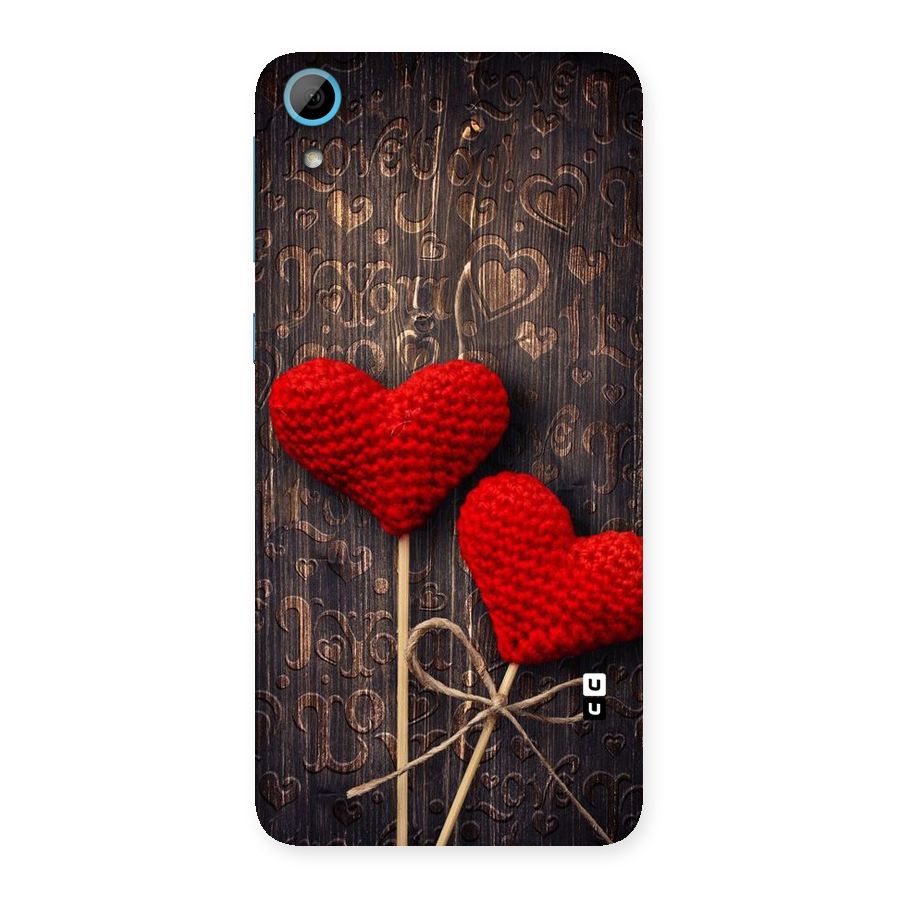 Thread Art Wooden Print Back Case for HTC Desire 826