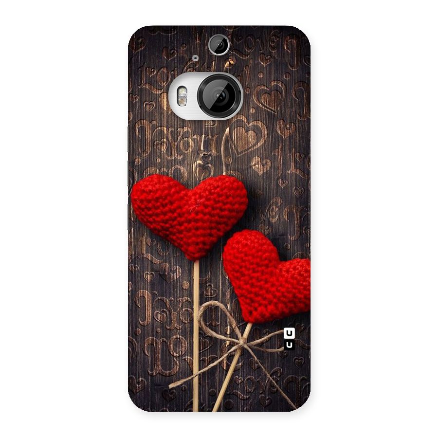 Thread Art Wooden Print Back Case for HTC One M9 Plus