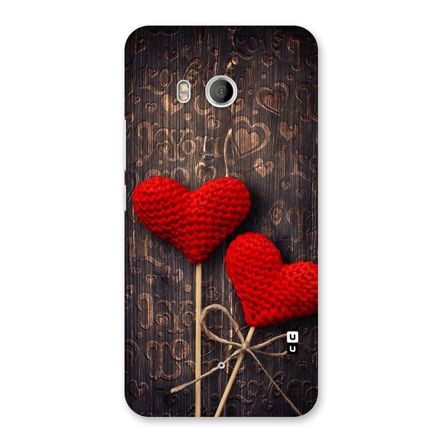 Thread Art Wooden Print Back Case for HTC U11