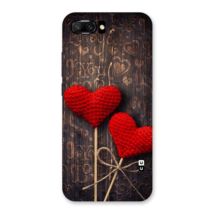Thread Art Wooden Print Back Case for Honor 10