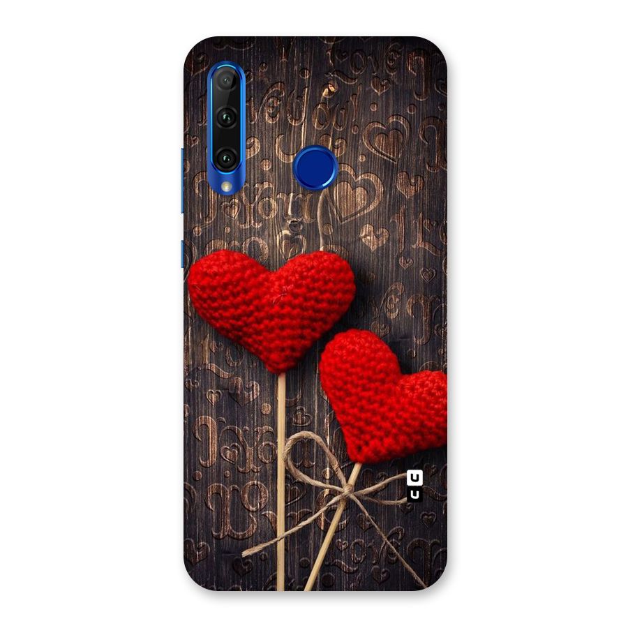Thread Art Wooden Print Back Case for Honor 20i
