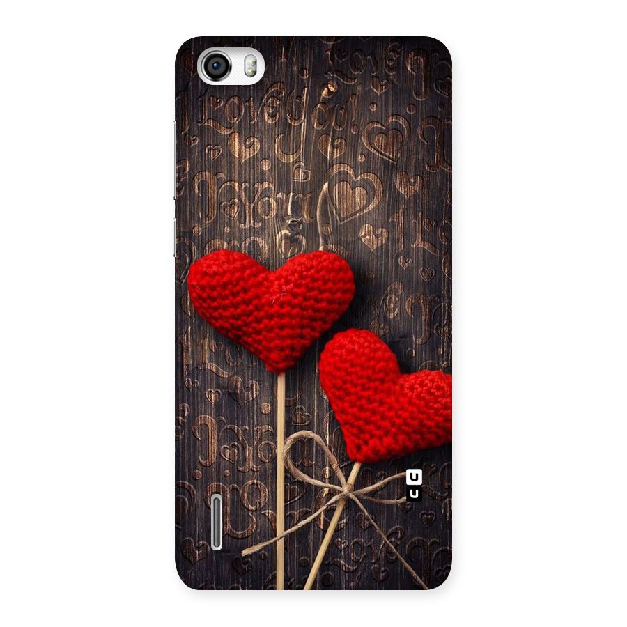 Thread Art Wooden Print Back Case for Honor 6