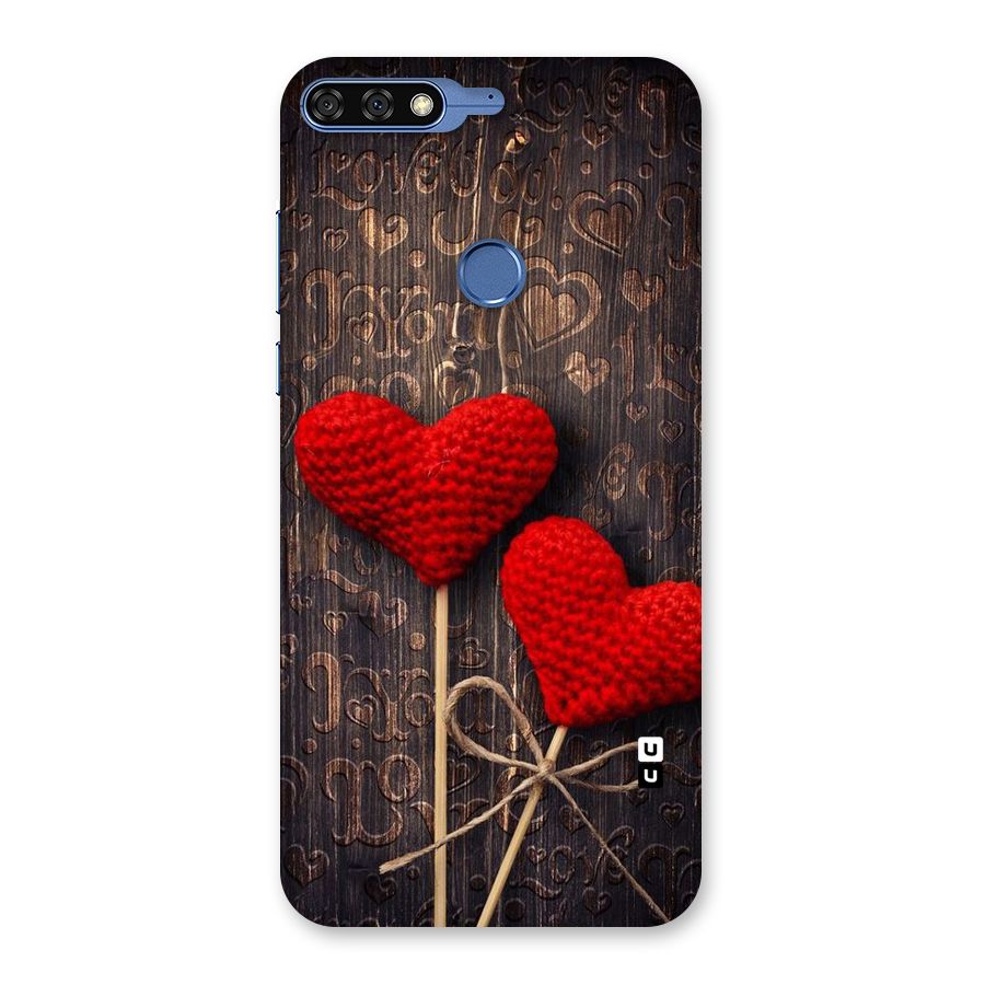 Thread Art Wooden Print Back Case for Honor 7C