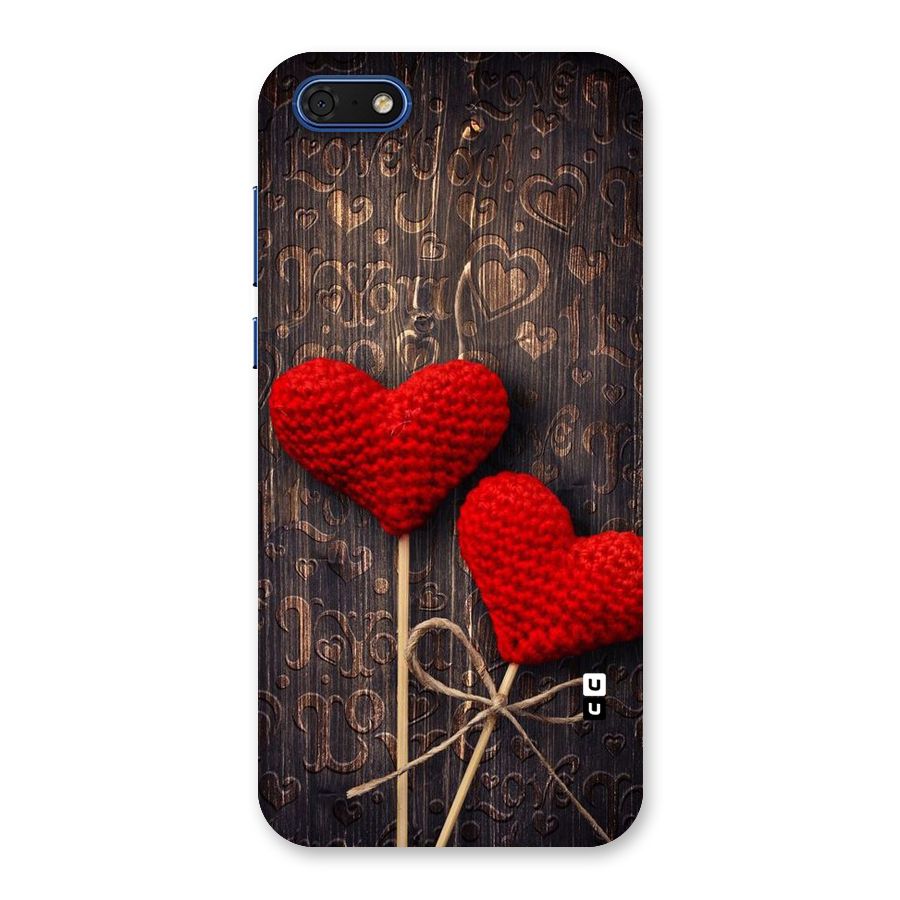 Thread Art Wooden Print Back Case for Honor 7s