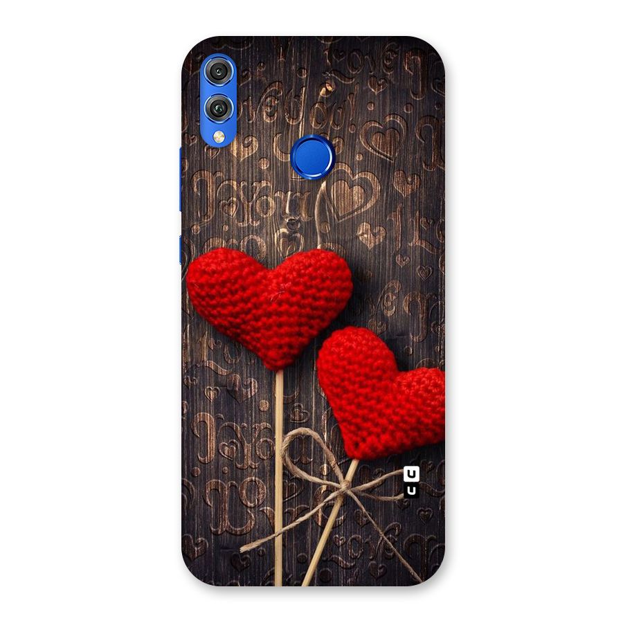 Thread Art Wooden Print Back Case for Honor 8X